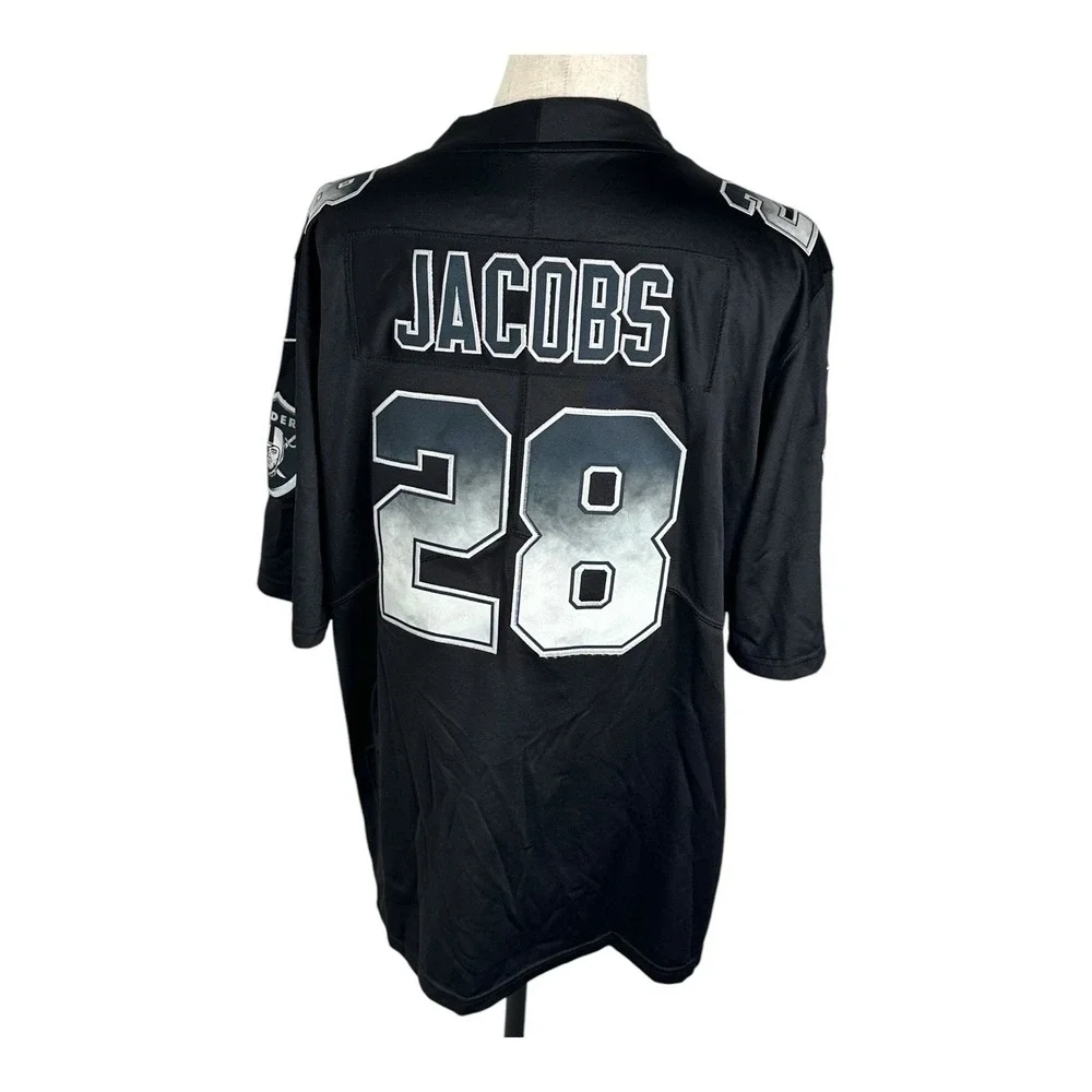 Raiders 2020 Nike On Field 28 Josh Jacobs Football Jersey Inaugural Season Patch
